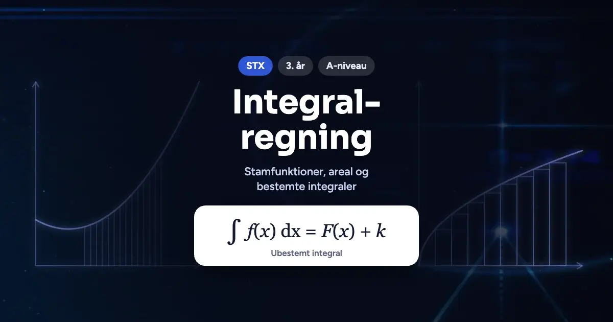 Kursusbillede: Integralregning – STX, 3. år, A-niveau