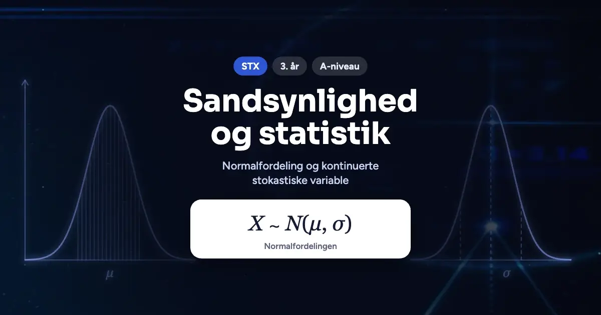 Kursusbillede: Sandsynlighed og statistik – STX, 3. år, A-niveau